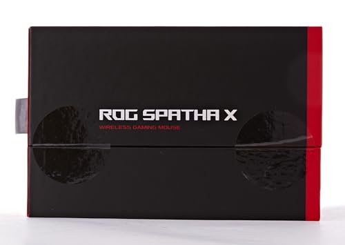 ASUS ROG Chakram X Origin Gaming Mouse, Tri-Mode connectivity (2.4GHz RF, Bluetooth, Wired), 36000 DPI Sensor, 11 programmable Buttons, Detachable Joystick, Paracord Cable, Black