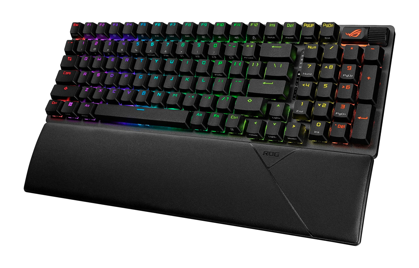 ASUS ROG Strix Scope II 96 Wireless Gaming Keyboard, Tri-Mode Connection, Dampening Foam & Switch-Dampening Pads, Hot-Swappable Pre-lubed ROG NX Snow Switches, PBT Keycaps, RGB-Black