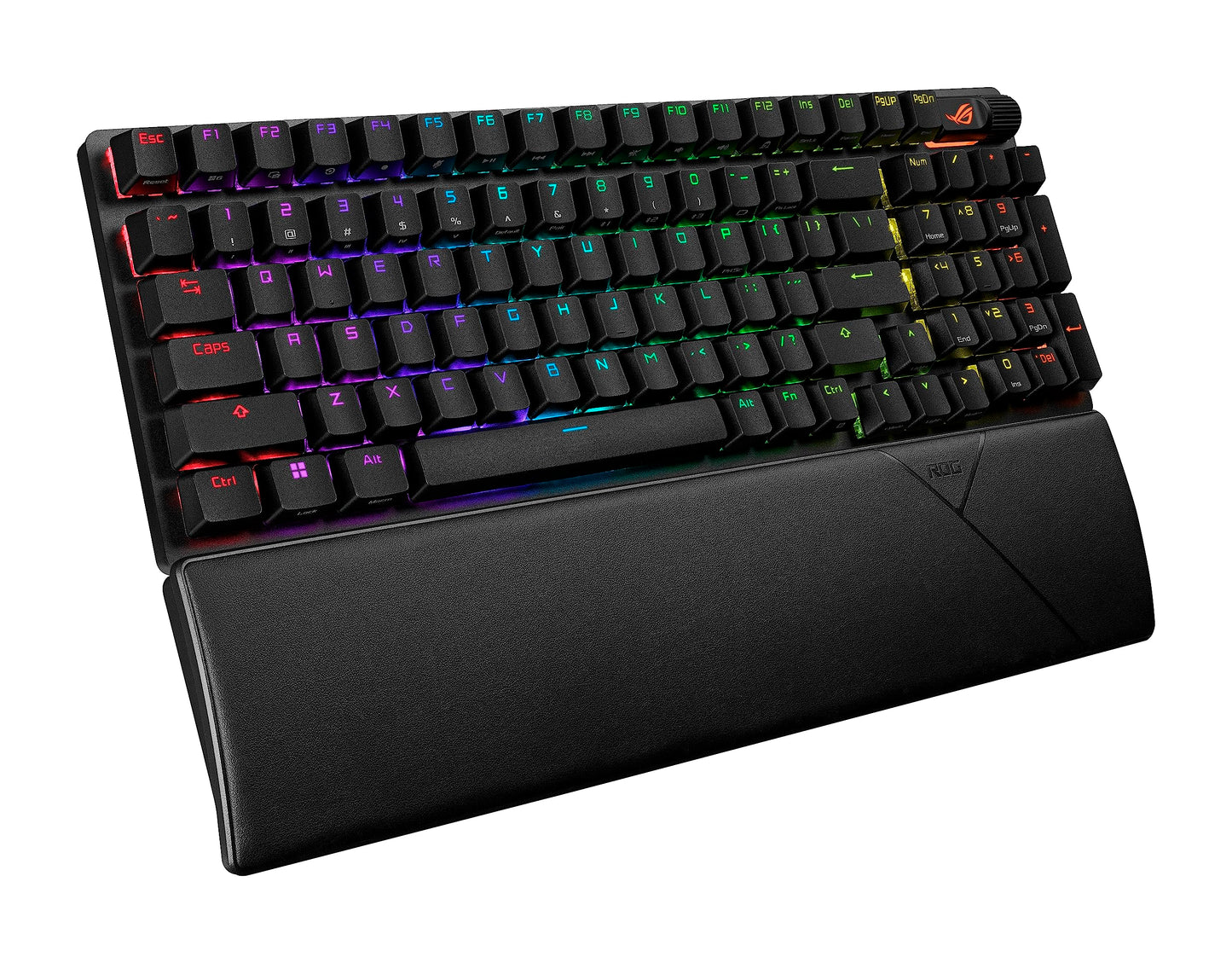 ASUS ROG Strix Scope II 96 Wireless Gaming Keyboard, Tri-Mode Connection, Dampening Foam & Switch-Dampening Pads, Hot-Swappable Pre-lubed ROG NX Snow Switches, PBT Keycaps, RGB-Black