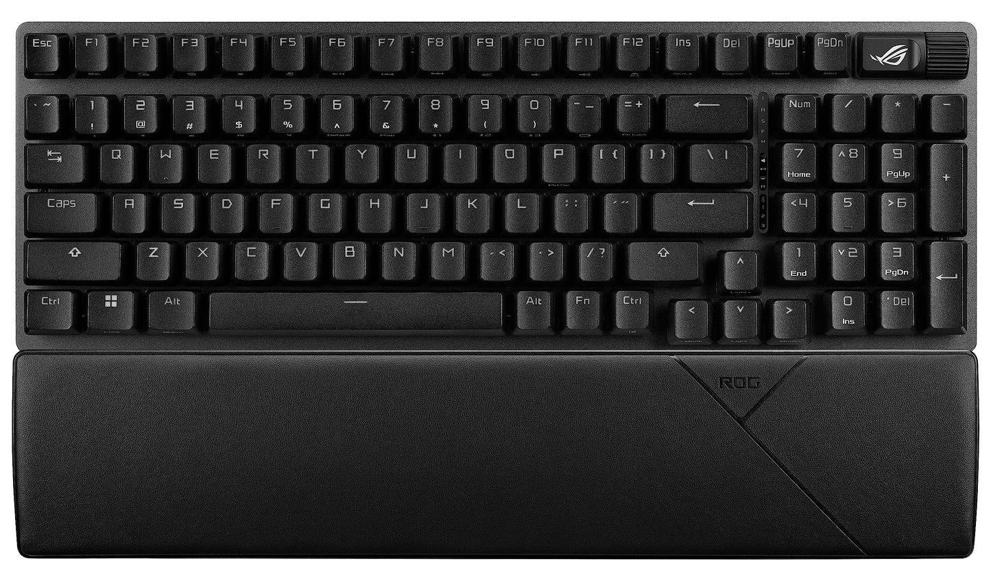 ASUS ROG Strix Scope II 96 Wireless Gaming Keyboard, Tri-Mode Connection, Dampening Foam & Switch-Dampening Pads, Hot-Swappable Pre-lubed ROG NX Snow Switches, PBT Keycaps, RGB-Black