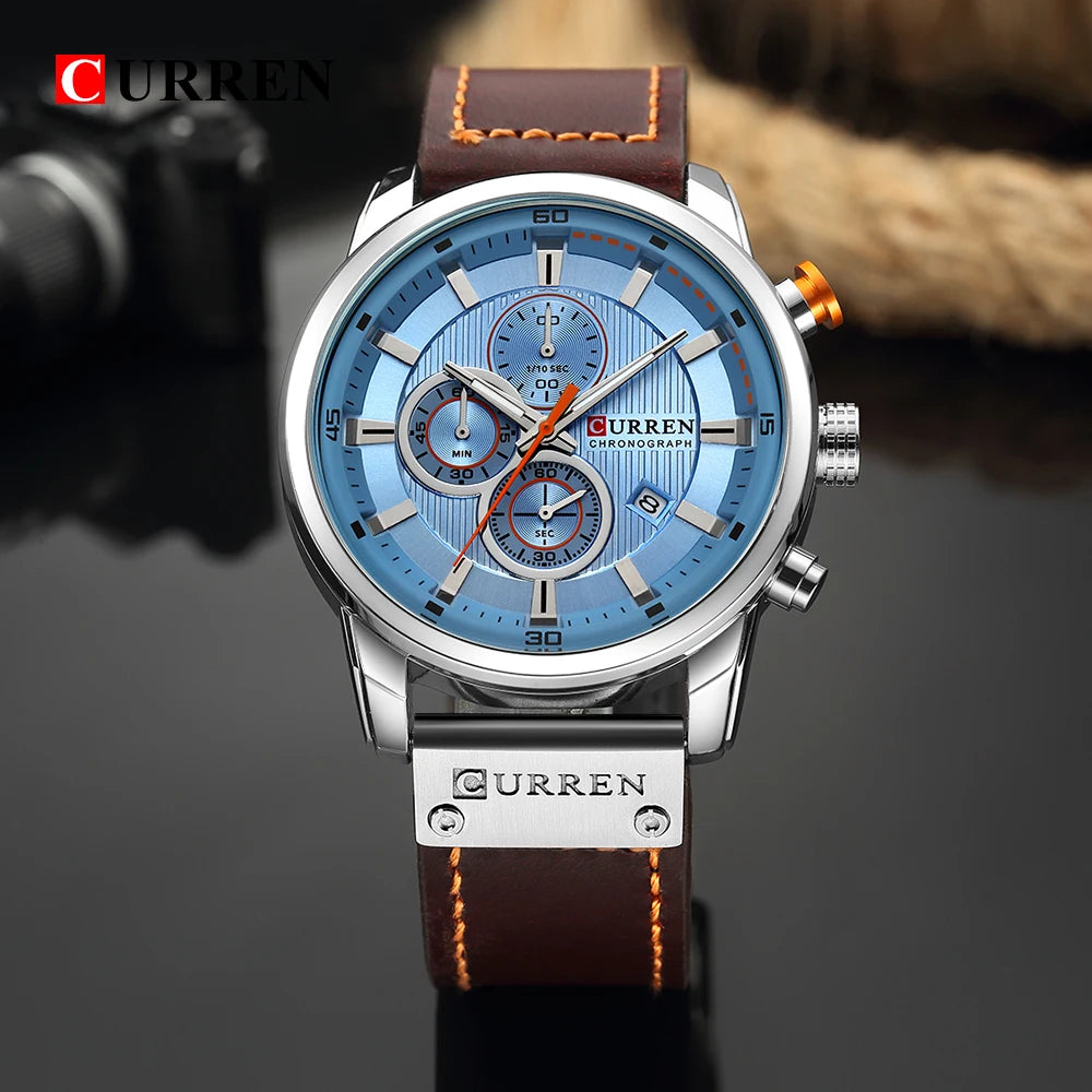 CURREN Fashion Date Quartz Men Watches Top Brand Luxury Male Clock Chronograph Sport Mens Wrist Watch Hodinky Relogio Masculino