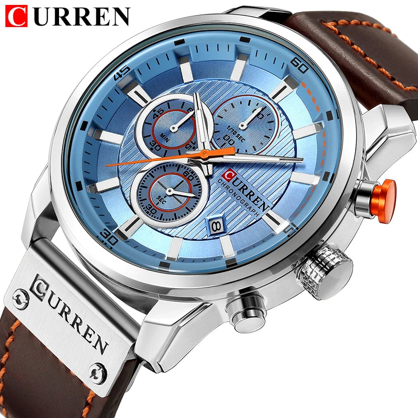 CURREN Fashion Date Quartz Men Watches Top Brand Luxury Male Clock Chronograph Sport Mens Wrist Watch Hodinky Relogio Masculino