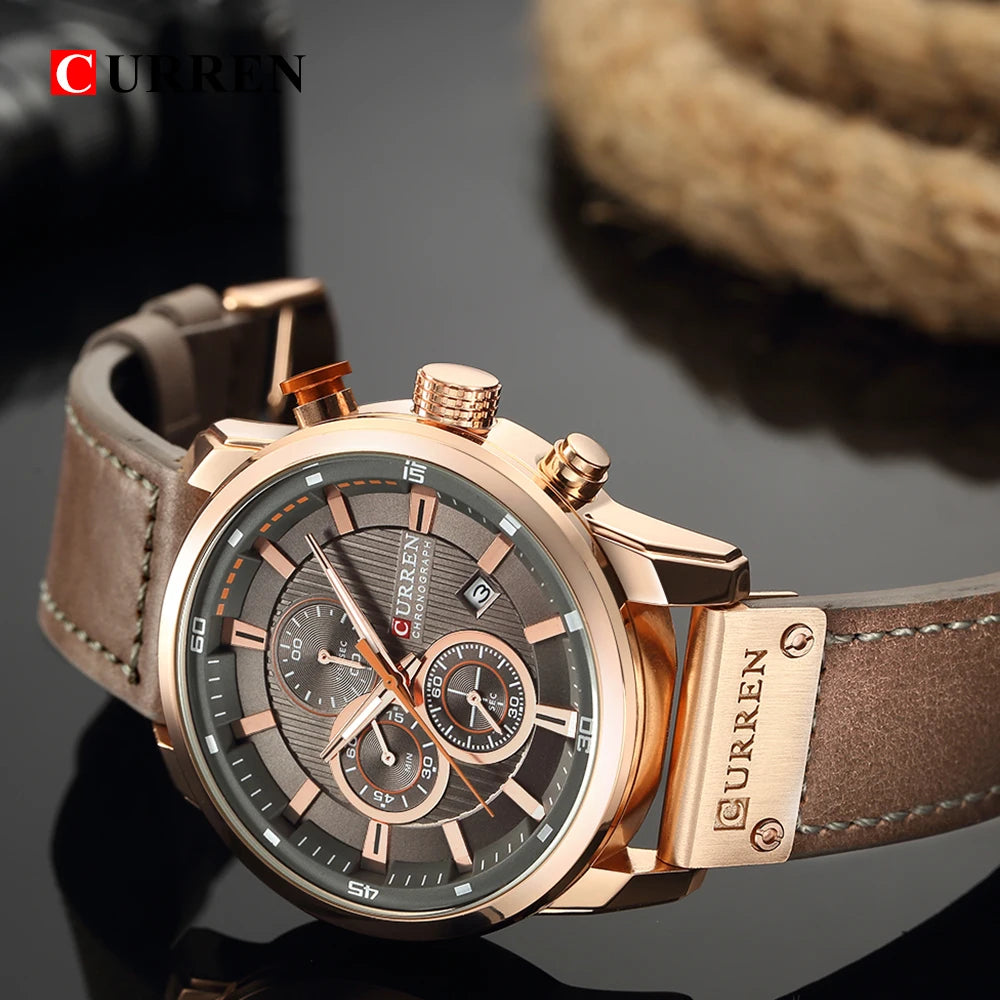 CURREN Fashion Date Quartz Men Watches Top Brand Luxury Male Clock Chronograph Sport Mens Wrist Watch Hodinky Relogio Masculino