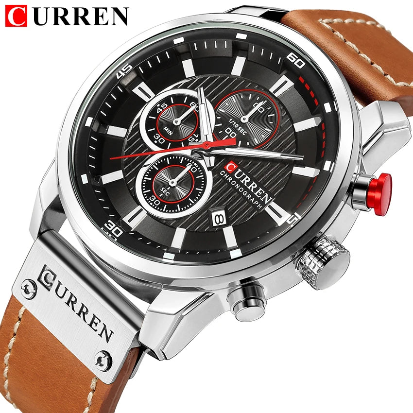 CURREN Fashion Date Quartz Men Watches Top Brand Luxury Male Clock Chronograph Sport Mens Wrist Watch Hodinky Relogio Masculino