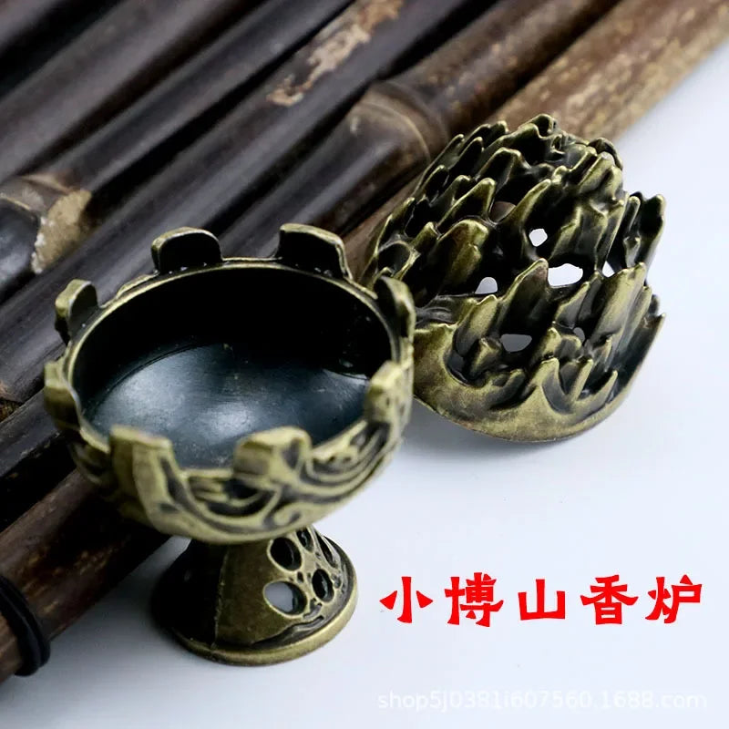 Buddhist Utensils Incense Burner Lotus Incense Censer Archaic Copper Alloy Sandalwood House Furnishings Home Office Decoration