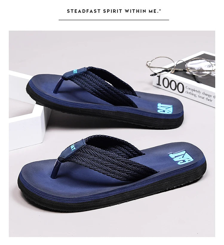 Flip-flops summer men's outdoor casual beach shoes breathable lightweight soft-soled slippers non-slip wear-resistant sandals