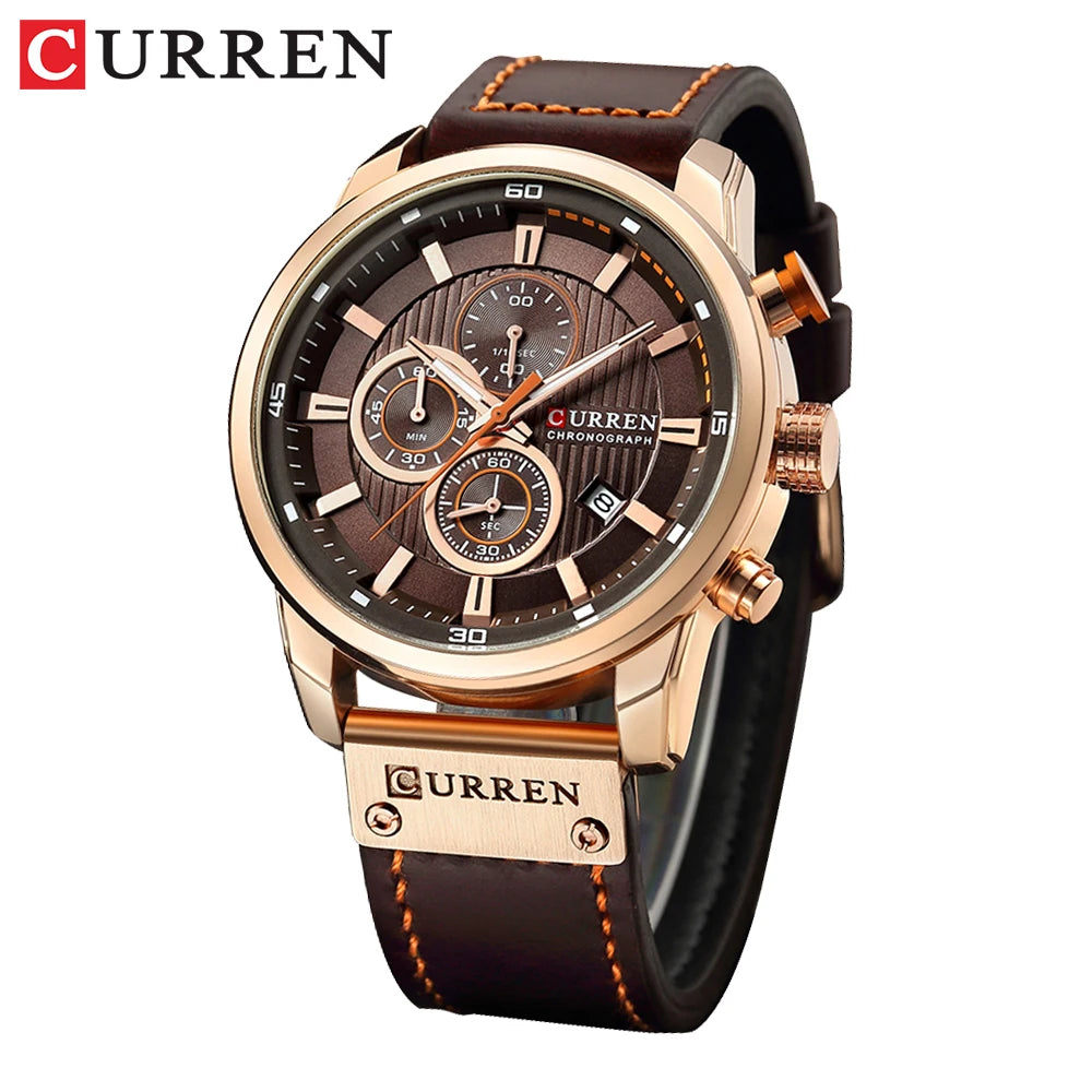 CURREN Fashion Date Quartz Men Watches Top Brand Luxury Male Clock Chronograph Sport Mens Wrist Watch Hodinky Relogio Masculino