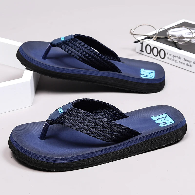 Flip-flops summer men's outdoor casual beach shoes breathable lightweight soft-soled slippers non-slip wear-resistant sandals