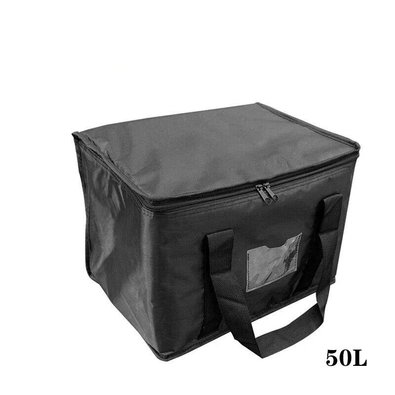 16L/28L/50L/70L Insulated Car Portable Lunch Cooler Folding Insulated Picnic Ice Bag Zipper Picnic Camping Tin Foil Food Bag