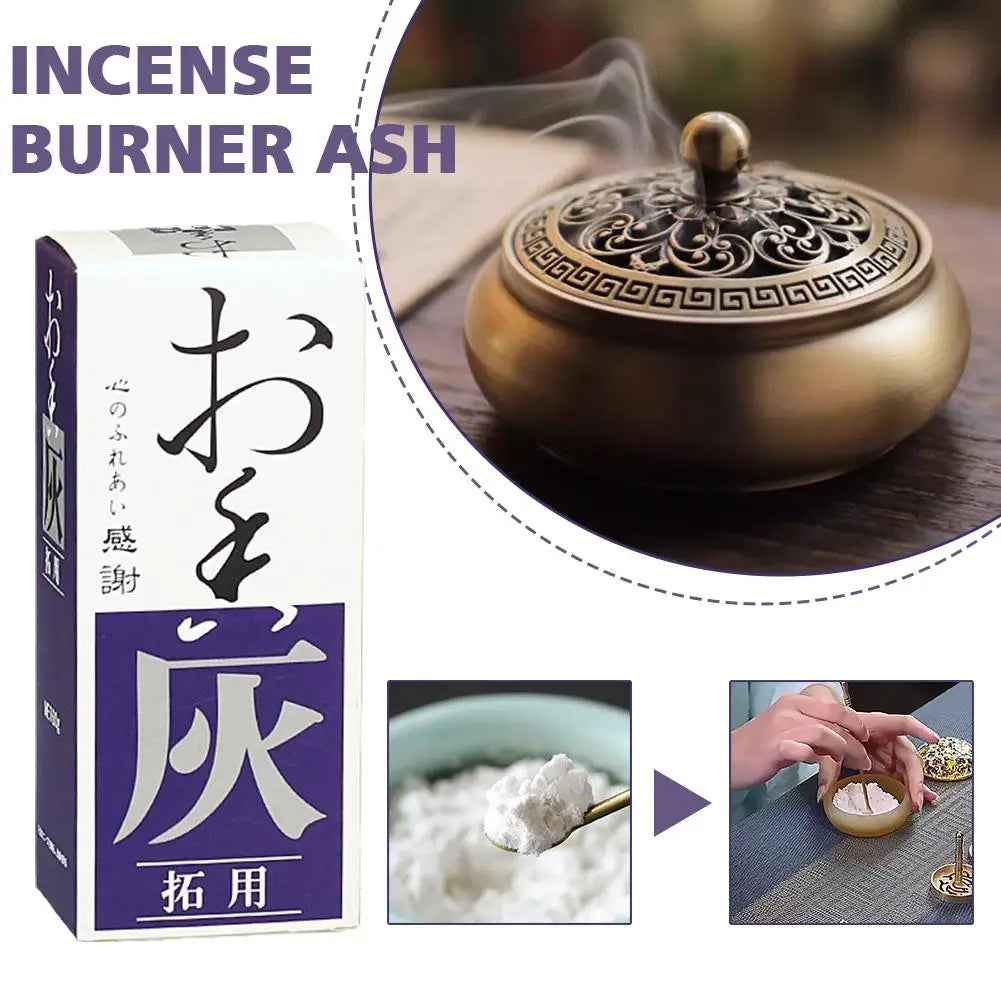 60g Natural Incense Powder Buried Charcoal Incense Ash Plate Incense Sandalwood Household Incense Burner Ash For Incense Bu Y6J2