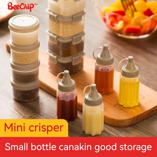 4PCS Spice Seasoning Bottle Kitchen Accessories Sealed Against Dampness And Dust Domestic Kitchen Condiment Squeeze Bottle