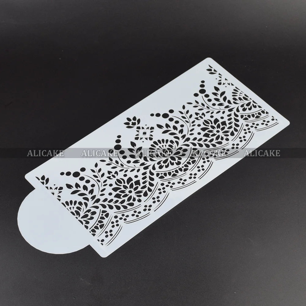 New Cake Stencil Templates Flowers Design for Wedding Birthday Party Lace Pattern Cake Decorating Fondant Buttercream Tools Mold