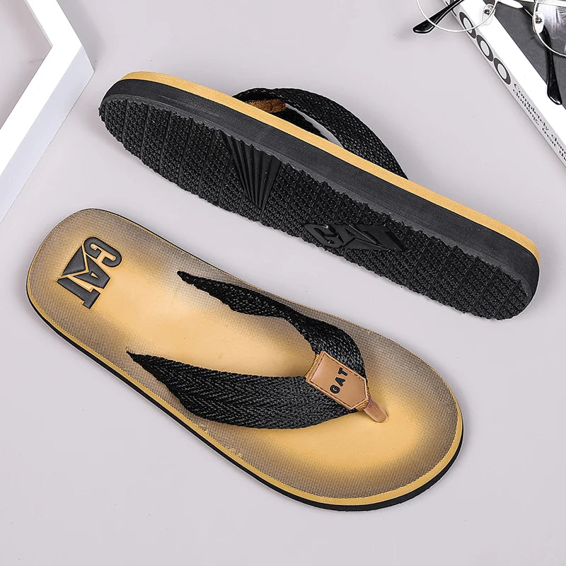 Flip-flops summer men's outdoor casual beach shoes breathable lightweight soft-soled slippers non-slip wear-resistant sandals