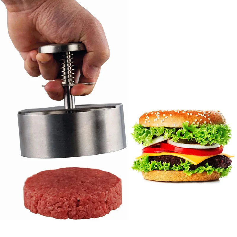 Hamburger Press Hamburger Patty Maker 304 Stainless Steel Non-Stick Burger Press for Making Meat Patties and Thin Burgers