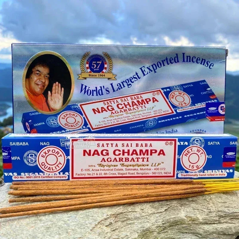 India Sticks Incense WhiteSage Sandalwood Incense Bedroom Toilet Eliminate Negative Energy Cense Home Fragrance NAG Champa Satya