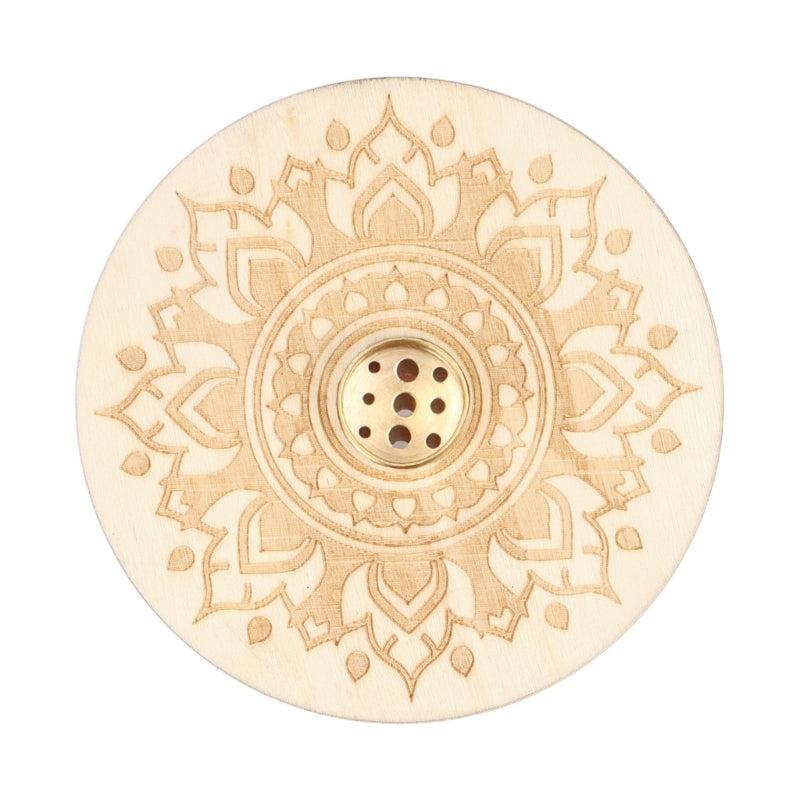 Durable Wood and Metal Incenses Holder Enhances Air Quality, Relieve Anxiety, Promote Air Quality in Any Room Relaxation