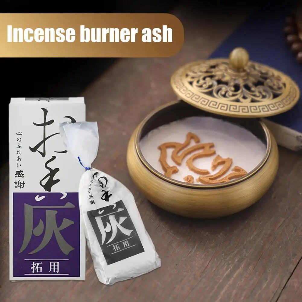 60g Natural Incense Powder Buried Charcoal Incense Ash Plate Incense Sandalwood Household Incense Burner Ash For Incense Bu Y6J2