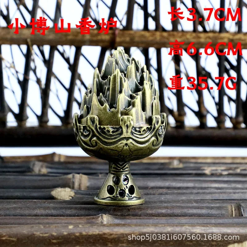 Buddhist Utensils Incense Burner Lotus Incense Censer Archaic Copper Alloy Sandalwood House Furnishings Home Office Decoration